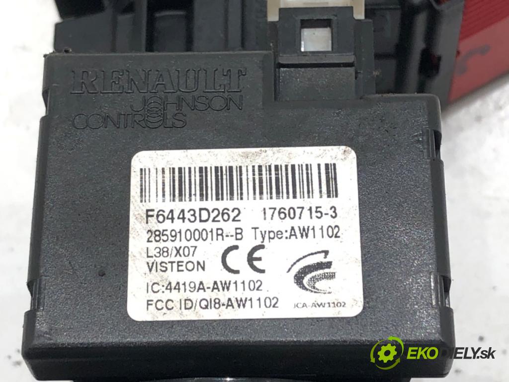 RENAULT TRAFIC III Autobus (JG_) 2014 - 2022    1.6 dCi 115 (JGMD) 85 kW [116 KM] olej napędowy 2014 - 2022  spinačka 285910001R (Spínacie skrinky a kľúče)