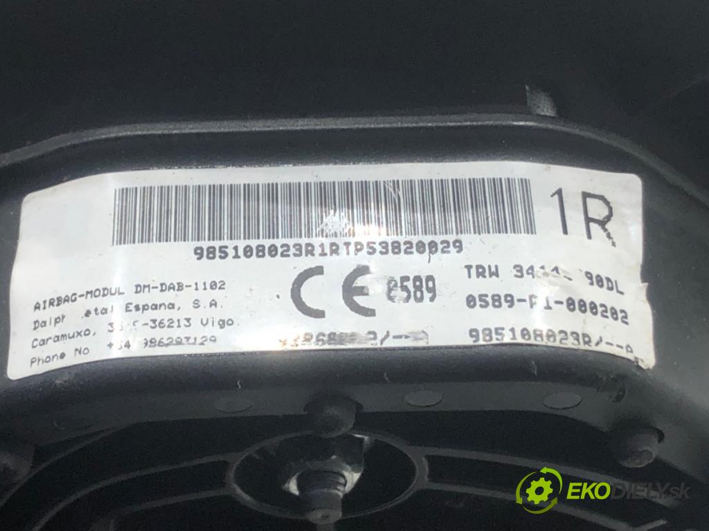 RENAULT TRAFIC III Autobus (JG_) 2014 - 2022    1.6 dCi 115 (JGMD) 85 kW [116 KM] olej napędowy 2014 - 2022  AirBag volantu 985108023R (Airbagy)
