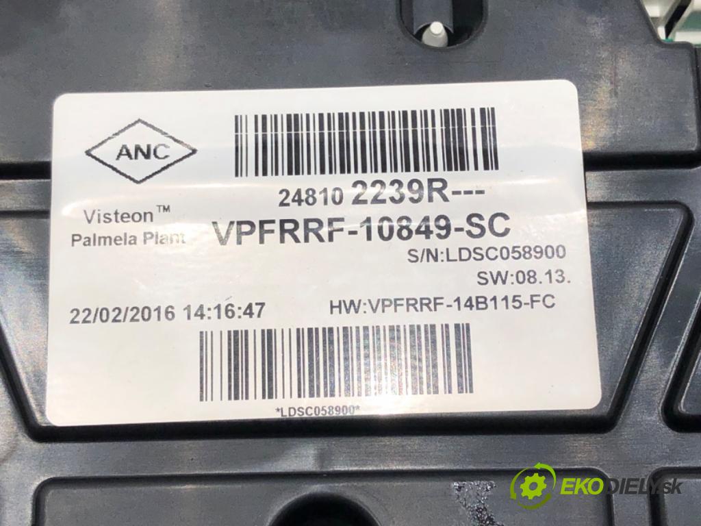 RENAULT TRAFIC III Autobus (JG_) 2014 - 2022    1.6 dCi 115 (JGMD) 85 kW [116 KM] olej napędowy 2014 - 2022  Prístrojovka 248102239R (Prístrojové dosky, displeje)