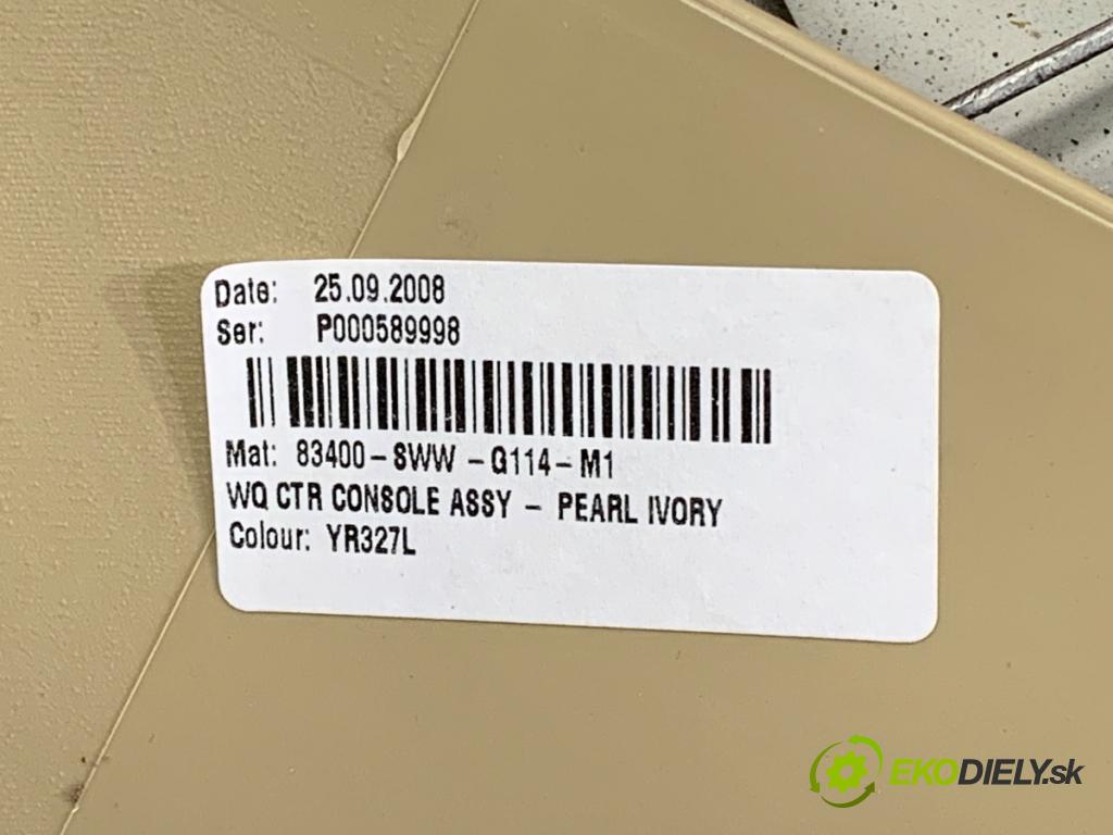 HONDA CR-V III (RE_) 2006 - 2022    2.0 i-VTEC (RE5, RE1) 110 kW [150 KM] benzyna 2007 - 2012  Tunel stredový 83400-SWW-G114-M1 (Stredový tunel / panel)