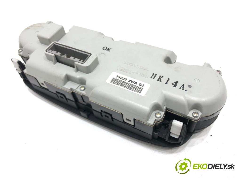 HONDA CR-V III (RE_) 2006 - 2022    2.0 i-VTEC (RE5, RE1) 110 kW [150 KM] benzyna 2007 - 2012  Panel ovládania kúrenia 79600SWAG4 (Prepínače, spínače, tlačidlá a ovládače kúrenia)