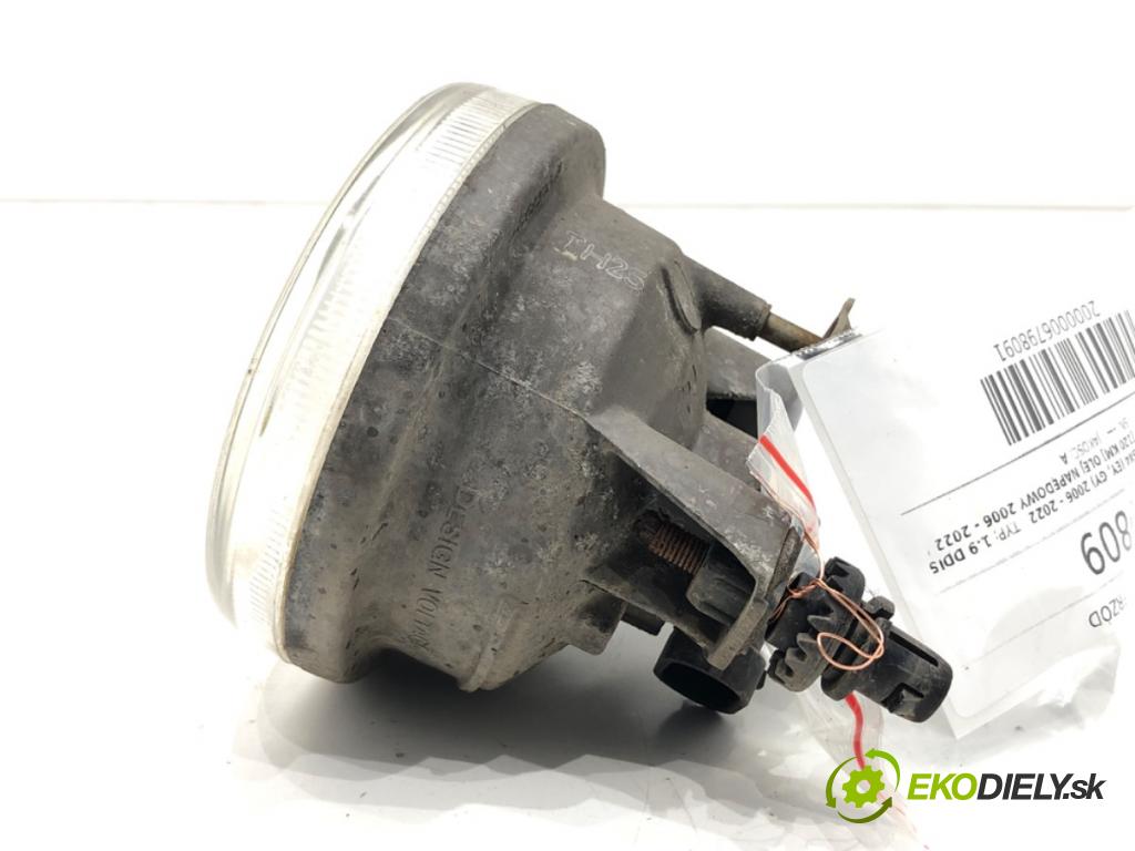 SUZUKI SX4 (EY, GY) 2006 - 2022    1.9 DDiS 4x4 (RW 419D) 88 kW [120 KM] olej napędowy 2006 - 2022  hmlové svetlo, hmlovka pravý přední část