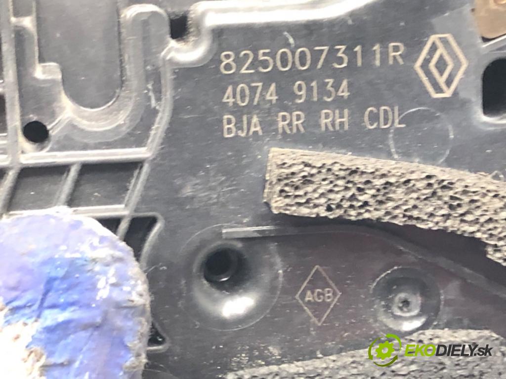 RENAULT CLIO V (B7_) 2019 - 2022    1.0 TCe 100 (B7MT) 74 kW [101 KM] benzyna 2019 - 2022  zámok dveře pravý zadní část 825007311R