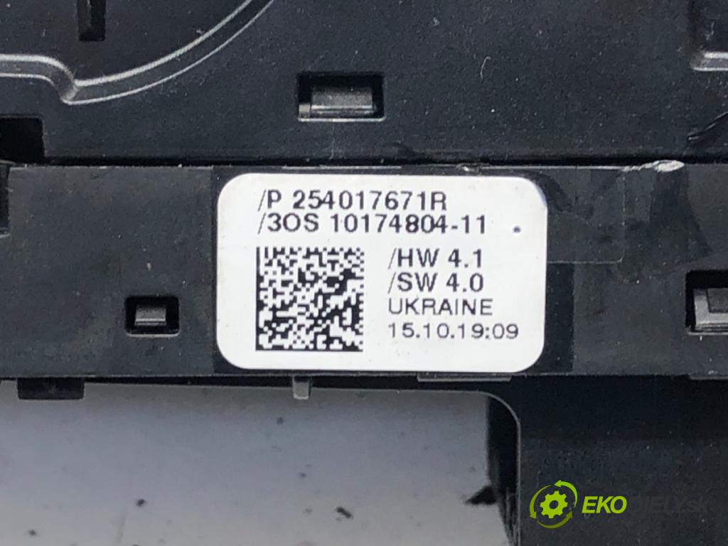 RENAULT CLIO V (B7_) 2019 - 2022    1.0 TCe 100 (B7MT) 74 kW [101 KM] benzyna 2019 - 2022  Prepínač okien 254017671R (Prepínače, spínače, tlačidlá a ovládače kúrenia)