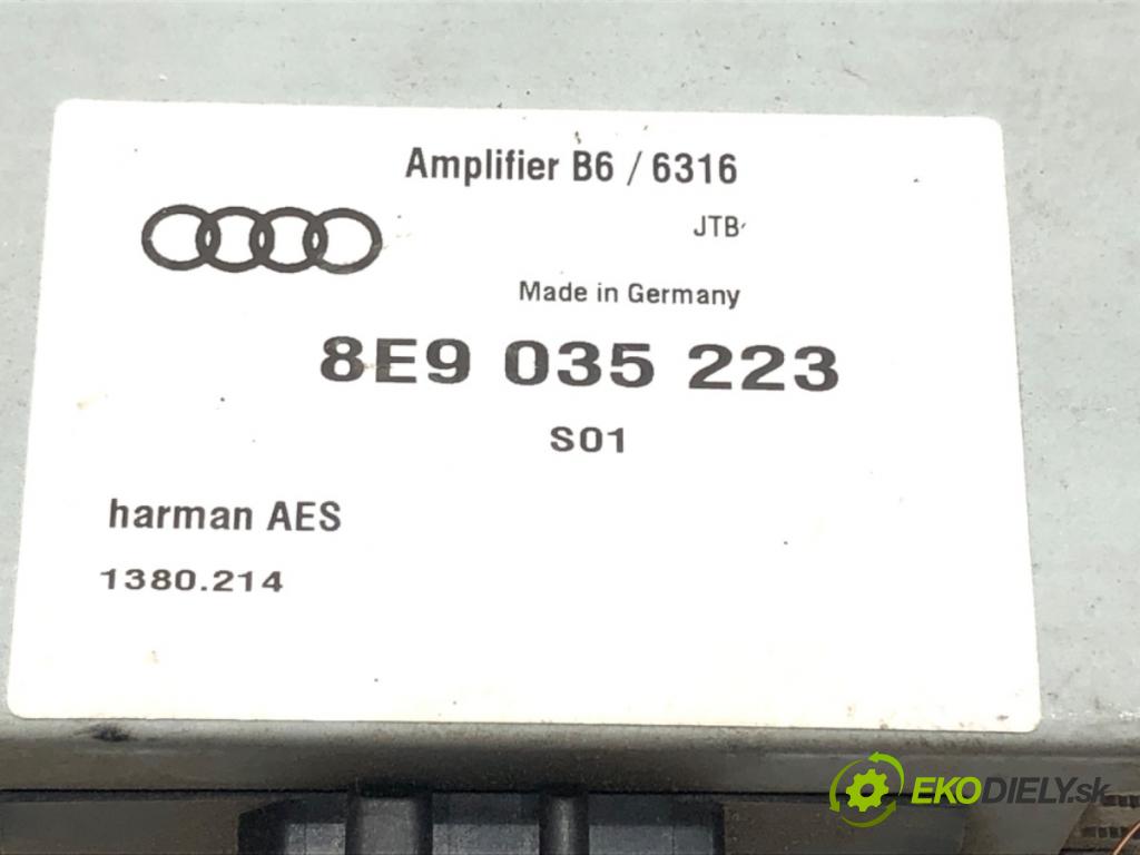 AUDI A4 B7 Avant (8ED) 2004 - 2008    2.0 TDI 103 kW [140 KM] olej napędowy 2004 - 2008  Zosilňovač 8E9035223 (Zosilňovače)