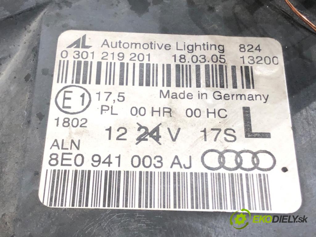 AUDI A4 B7 Avant (8ED) 2004 - 2008    2.0 TDI 103 kW [140 KM] olej napędowy 2004 - 2008  světlomet levý přední část 8E0941003AJ