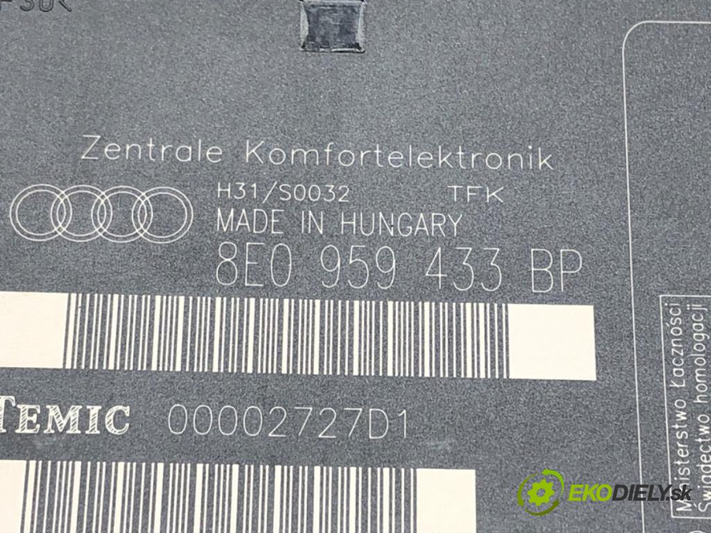 AUDI A4 B7 Avant (8ED) 2004 - 2008    2.0 TDI 103 kW [140 KM] olej napędowy 2004 - 2008  Modul komfortu 8E0959433BP (Moduly komfortu)