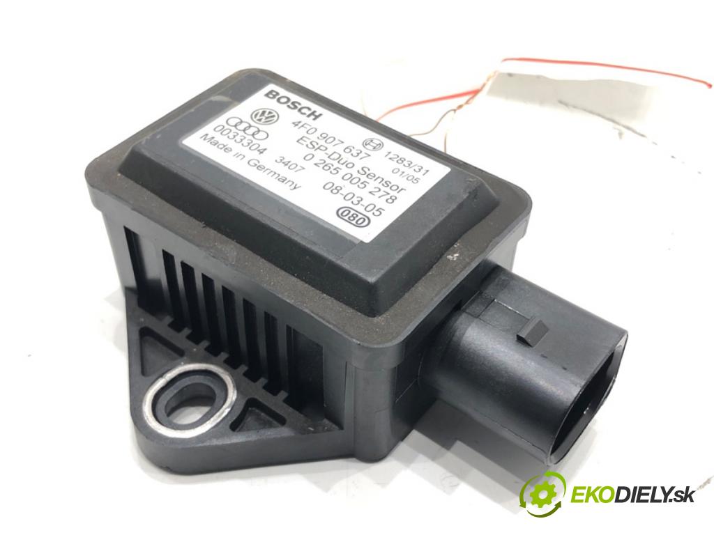 AUDI A4 B7 Avant (8ED) 2004 - 2008    2.0 TDI 103 kW [140 KM] olej napędowy 2004 - 2008  snímač ESP 4F0907637