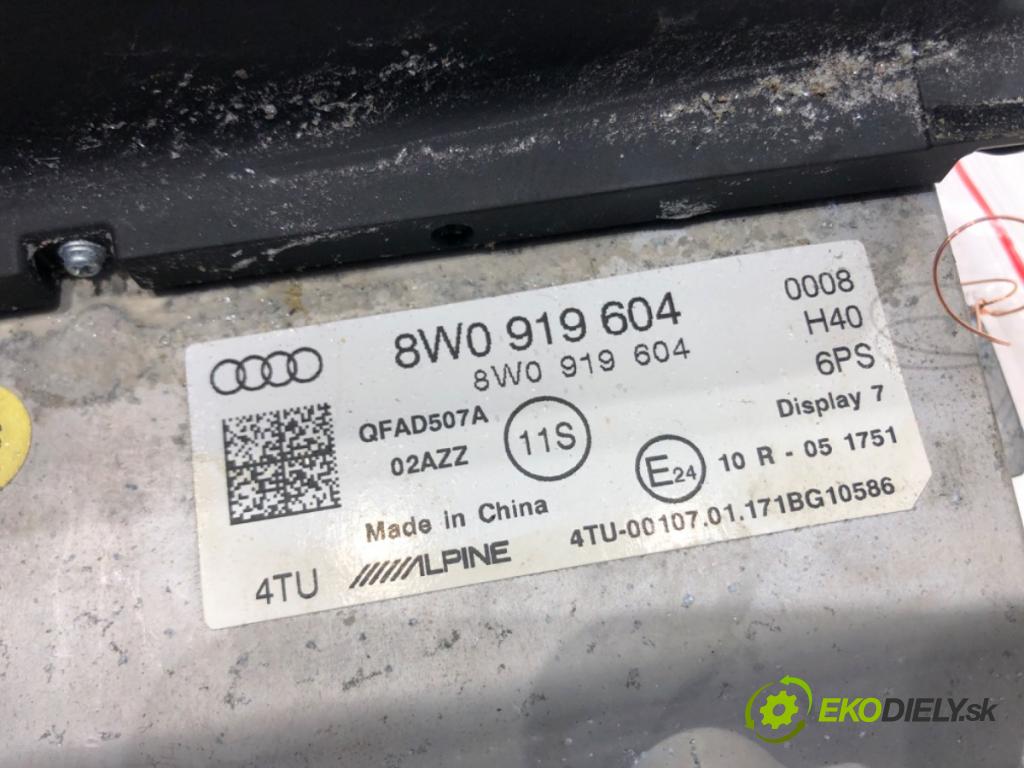 AUDI A4 B9 Avant (8W5, 8WD) 2015 - 2022    2.0 TDI 140 kW [190 KM] olej napędowy 2015 - 2018  Dislpej 8W0919604 (Prístrojové dosky, displeje)