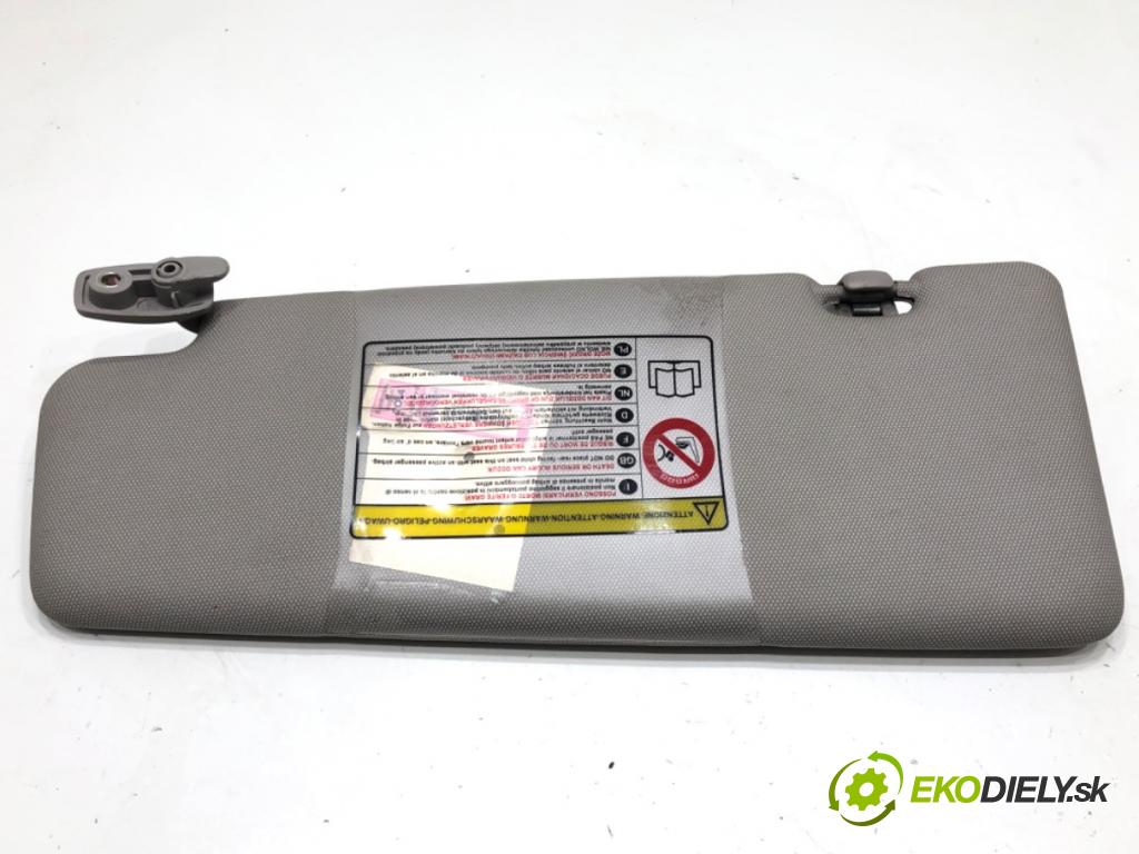 FIAT BRAVO II (198_) 2006 - 2022    1.9 D Multijet (198AXB1A) 88 kW [120 KM] olej napędowy 2007 - 2014  Clona slnečná pravy 
