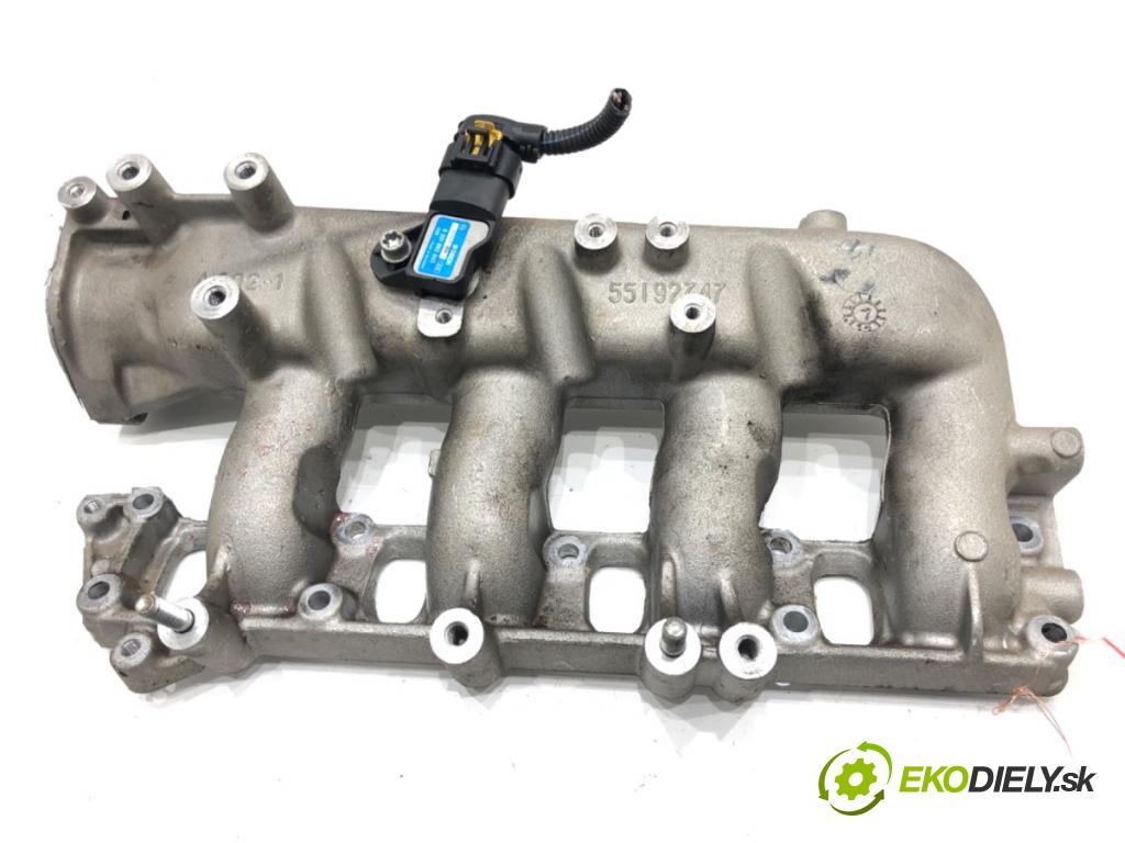 FIAT BRAVO II (198_) 2006 - 2022    1.9 D Multijet (198AXB1A) 88 kW [120 KM] olej napędowy 2007 - 2014  Potrubie sacie, sanie 55192747 (Sacie potrubia)