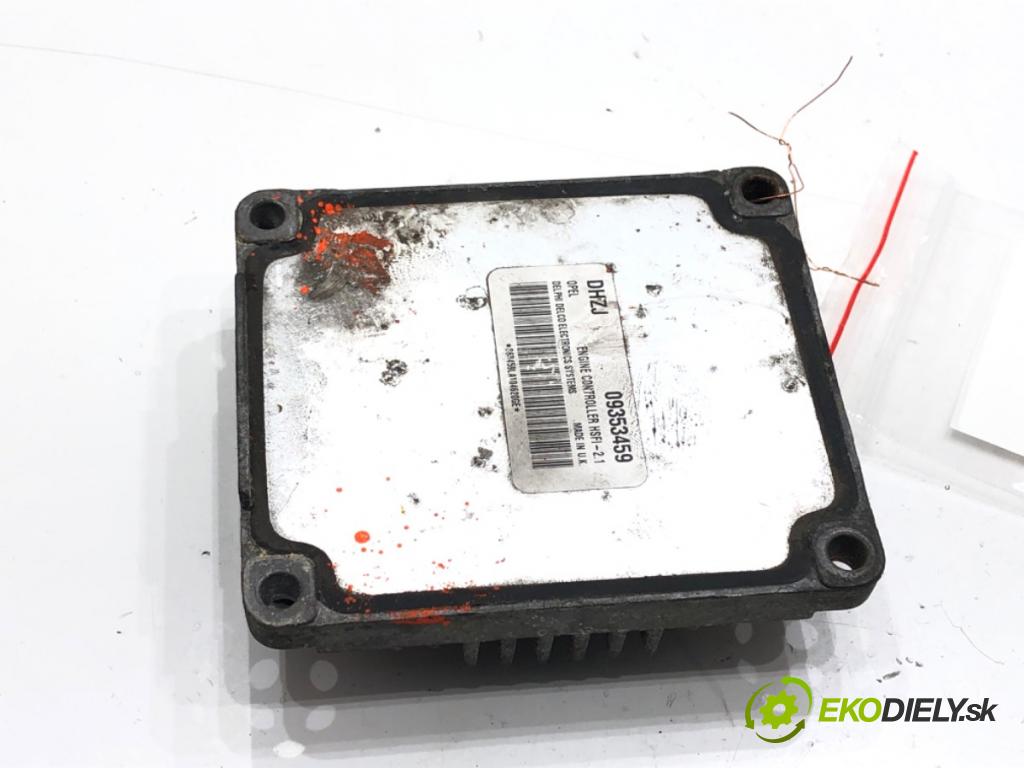 OPEL ASTRA G liftback (T98) 1998 - 2009    1.4 (F08, F48) 66 kW [90 KM] benzyna 2007 - 2009  riadiaca jednotka Motor 09353459 (Riadiace jednotky)