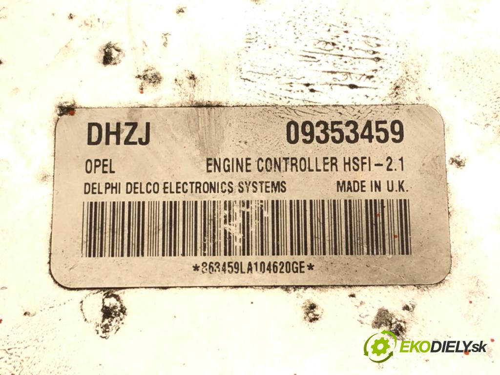 OPEL ASTRA G liftback (T98) 1998 - 2009    1.4 (F08, F48) 66 kW [90 KM] benzyna 2007 - 2009  riadiaca jednotka Motor 09353459 (Riadiace jednotky)