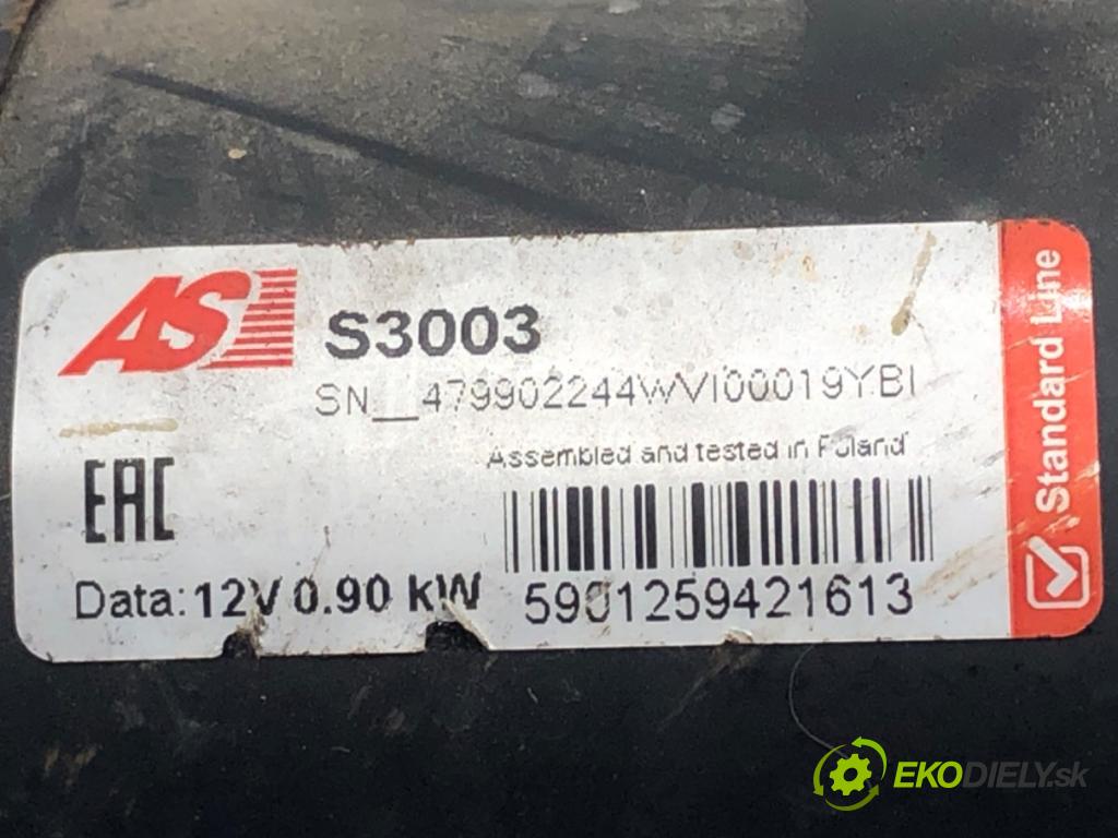 OPEL ASTRA G liftback (T98) 1998 - 2009    1.4 (F08, F48) 66 kW [90 KM] benzyna 2007 - 2009  Štartér S3003 (Štartéry)