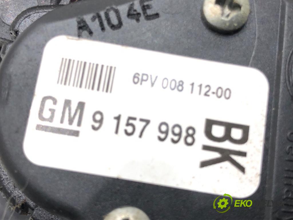 OPEL ASTRA G liftback (T98) 1998 - 2009    1.4 (F08, F48) 66 kW [90 KM] benzyna 2007 - 2009  Potenciometer plynu 9157998 (Pedále)