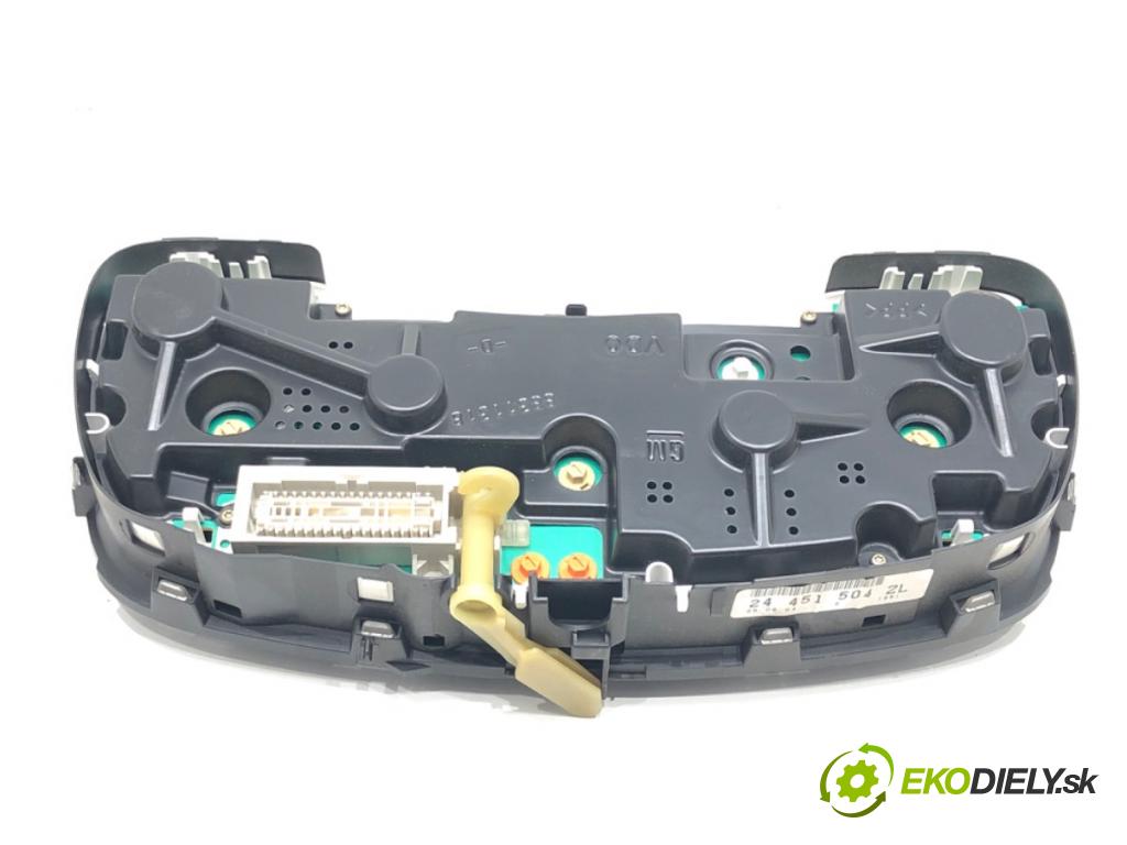 OPEL ASTRA G liftback (T98) 1998 - 2009    1.4 (F08, F48) 66 kW [90 KM] benzyna 2007 - 2009  Prístrojovka 24451504 (Prístrojové dosky, displeje)