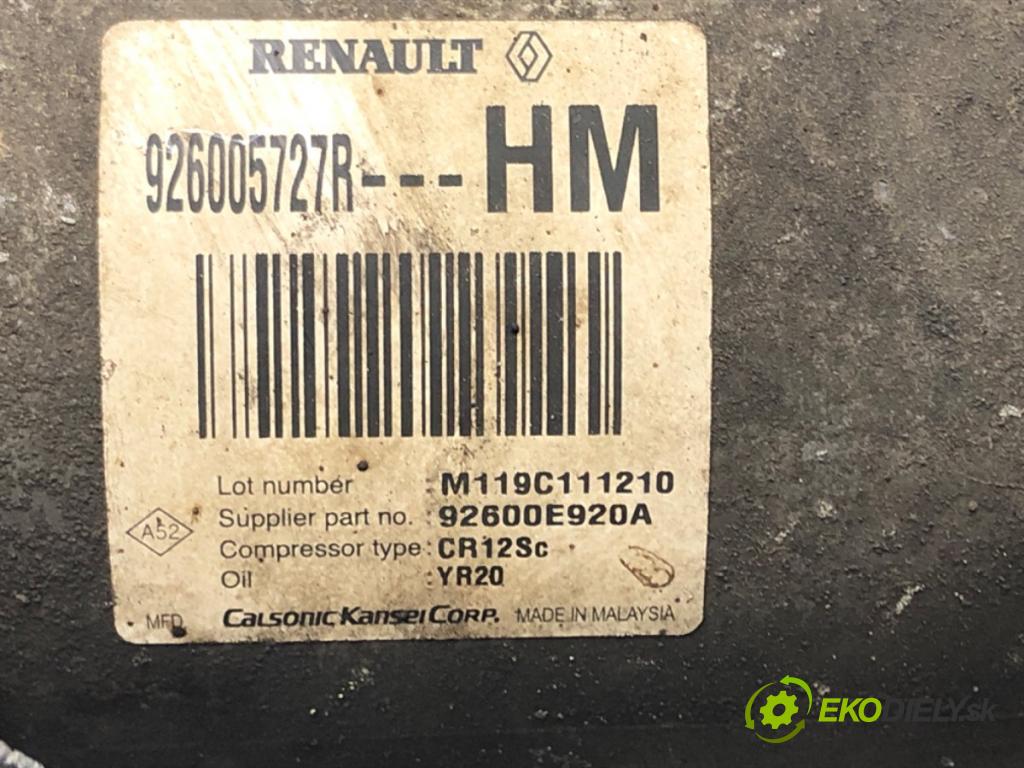 DACIA DOKKER nadwozie wielkoprzestrzenne (MPV) (KE_) 2012 - 2022    1.6 75 kW [102 KM] benzyna 2015 - 2022  Kompresor klimatizácie 926005727R (Kompresor klimatizácie)