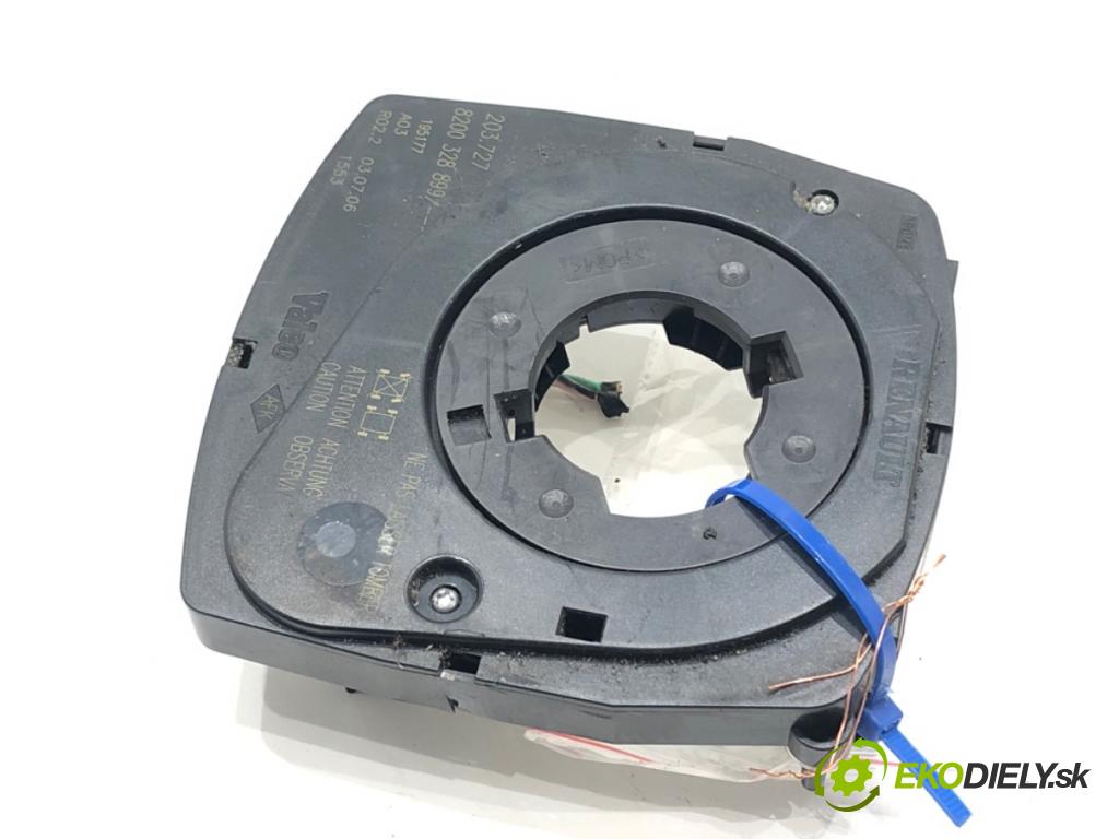 RENAULT LAGUNA II (BG0/1_) 2001 - 2007    1.6 16V (BG1G, BG1H) 82 kW [112 KM] benzyna 2005 - 2007  Krúžok, slimák airbag 82003288997 (Airbag)