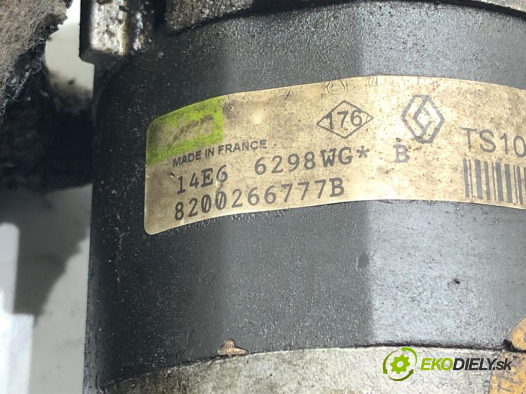 RENAULT LAGUNA II (BG0/1_) 2001 - 2007    1.6 16V (BG1G, BG1H) 82 kW [112 KM] benzyna 2005 - 2007  Štartér 8200266777B (Štartéry)