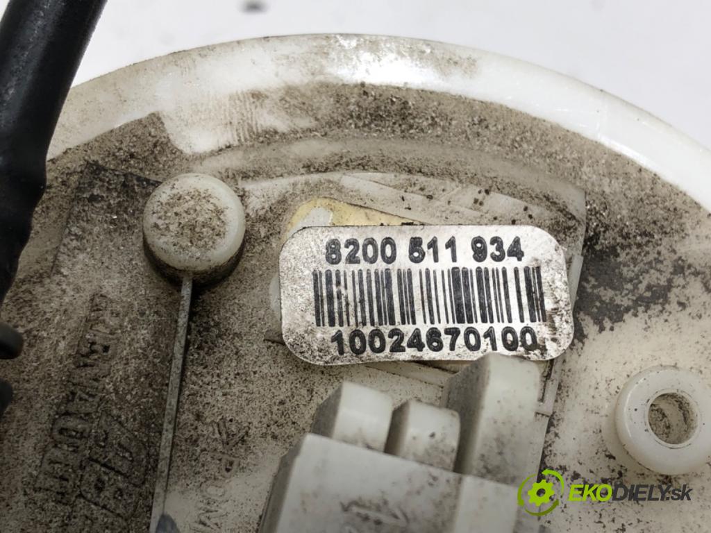 RENAULT LAGUNA II (BG0/1_) 2001 - 2007    1.6 16V (BG1G, BG1H) 82 kW [112 KM] benzyna 2005 - 2007  pumpa paliva 8200511934