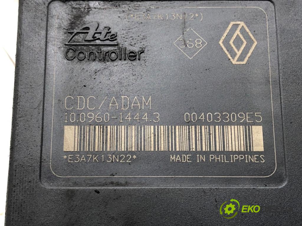 RENAULT LAGUNA II (BG0/1_) 2001 - 2007    1.6 16V (BG1G, BG1H) 82 kW [112 KM] benzyna 2005 - 2007  Pumpa ABS 8200808145 (Pumpy ABS)