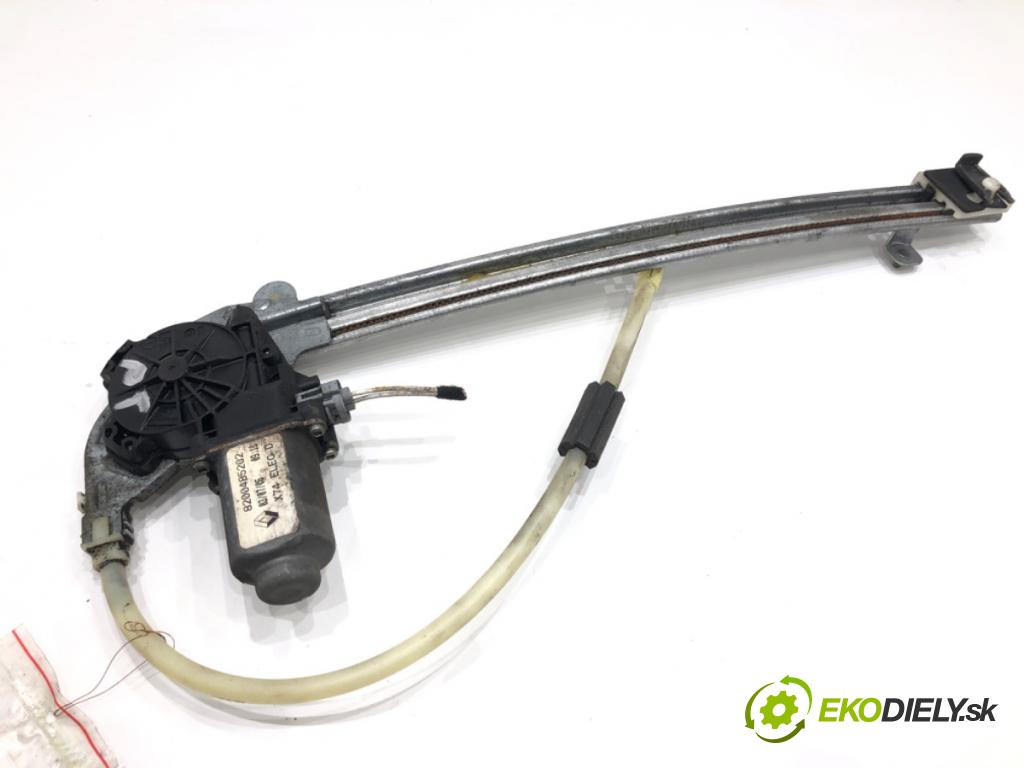 RENAULT LAGUNA II (BG0/1_) 2001 - 2007    1.6 16V (BG1G, BG1H) 82 kW [112 KM] benzyna 2005 - 2007  mechanismus okna pravý zadní část 8200485202