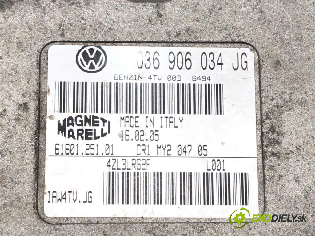 SEAT IBIZA III (6L1) 2002 - 2009    1.4 16V 55 kW [75 KM] benzyna 2002 - 2007  riadiaca jednotka Motor 036906034JG (Riadiace jednotky)