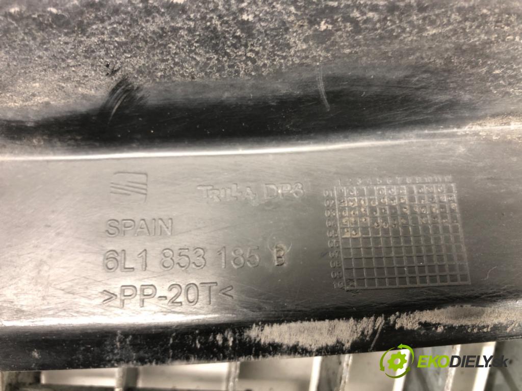 SEAT IBIZA III (6L1) 2002 - 2009    1.4 16V 55 kW [75 KM] benzyna 2002 - 2007  Torpédo, plast pod čelné okno 6L1853185B (Torpéda)