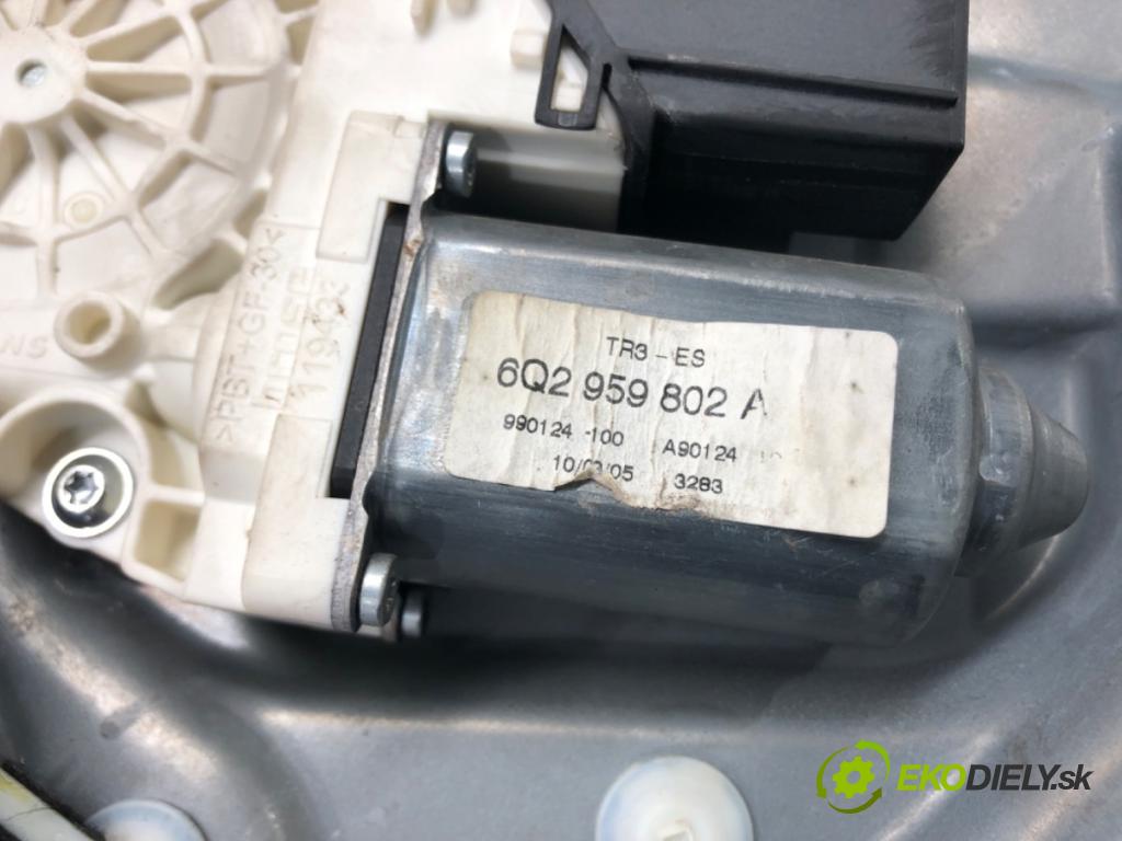 SEAT IBIZA III (6L1) 2002 - 2009    1.4 16V 55 kW [75 KM] benzyna 2002 - 2007  mechanismus okna levý přední část 104379101