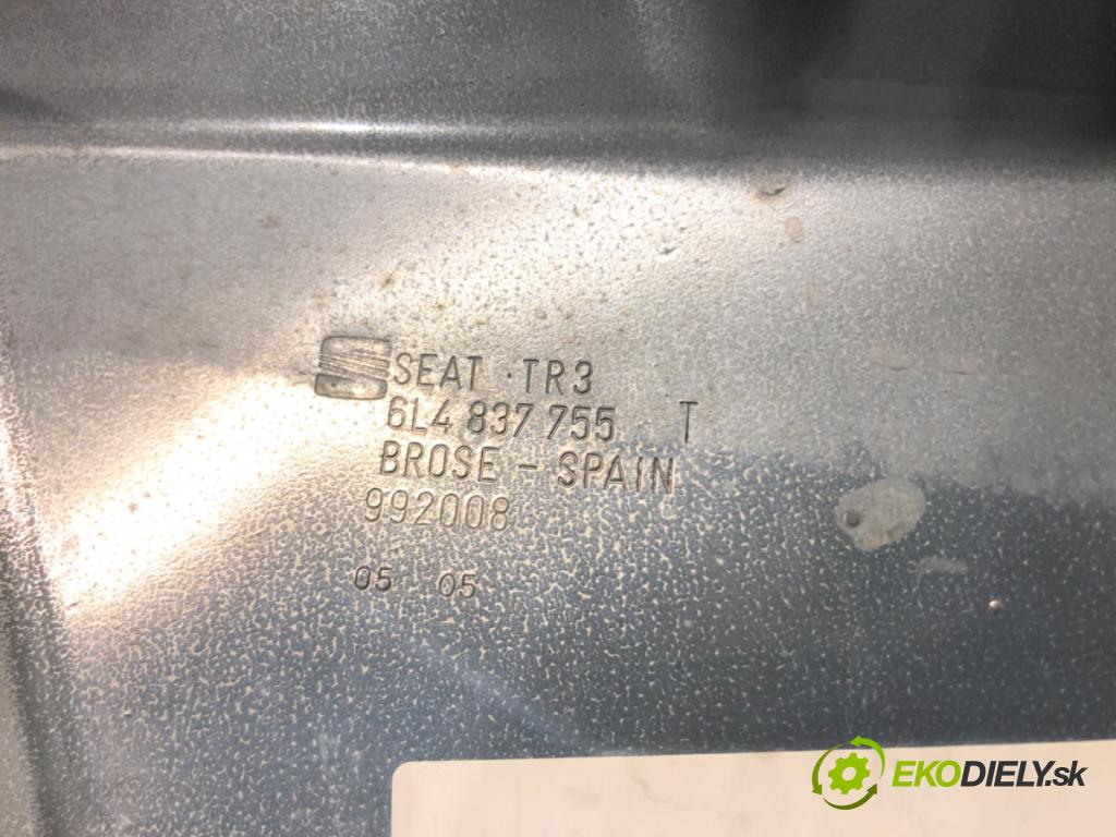 SEAT IBIZA III (6L1) 2002 - 2009    1.4 16V 55 kW [75 KM] benzyna 2002 - 2007  mechanismus okna levý přední část 104379101