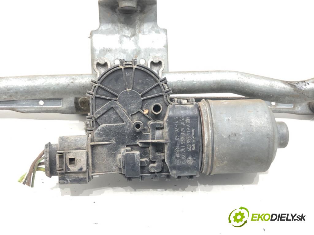 SEAT IBIZA III (6L1) 2002 - 2009    1.4 16V 55 kW [75 KM] benzyna 2002 - 2007  Mechanizmus stieračov predný 6L1955023H (Motorčeky stieračov predné)