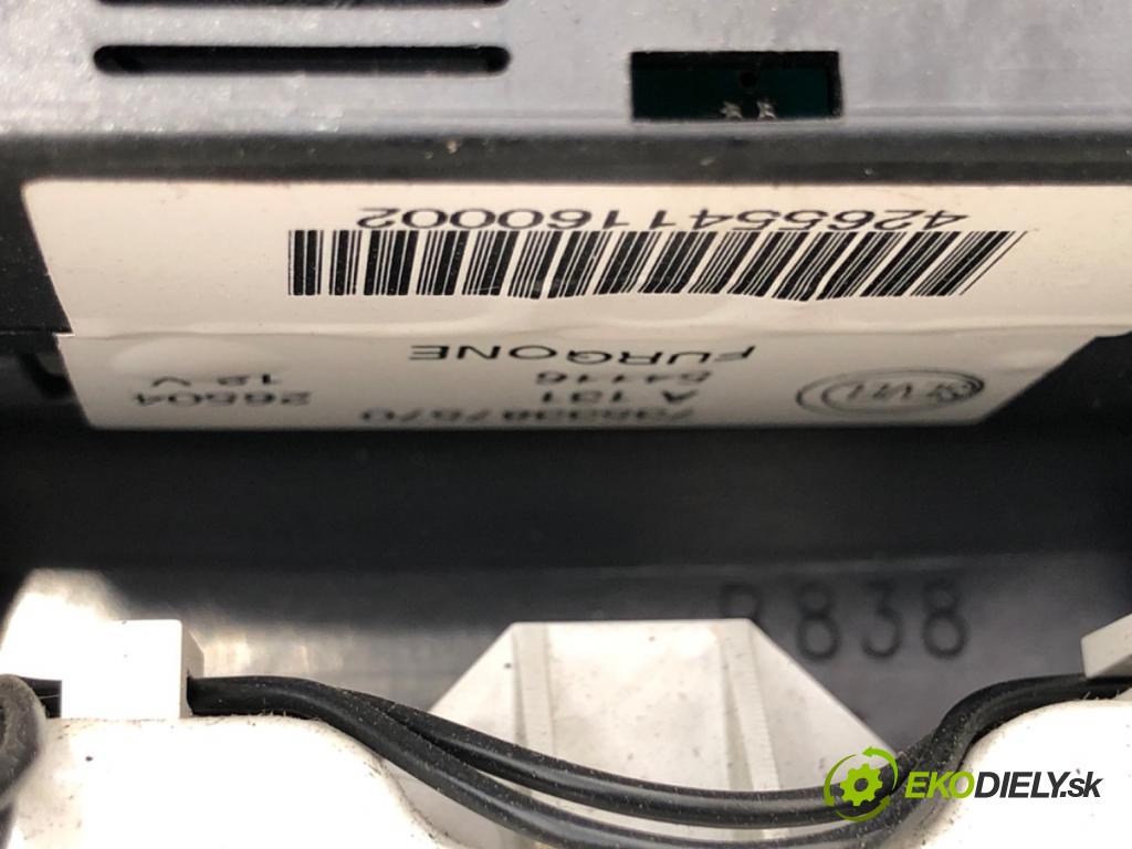 CITROEN JUMPER Autobus (244, Z_) 2002 - 2022    2.2 HDi 74 kW [101 KM] olej napędowy 2002 - 2022  Panel ovládania kúrenia  (Prepínače, spínače, tlačidlá a ovládače kúrenia)