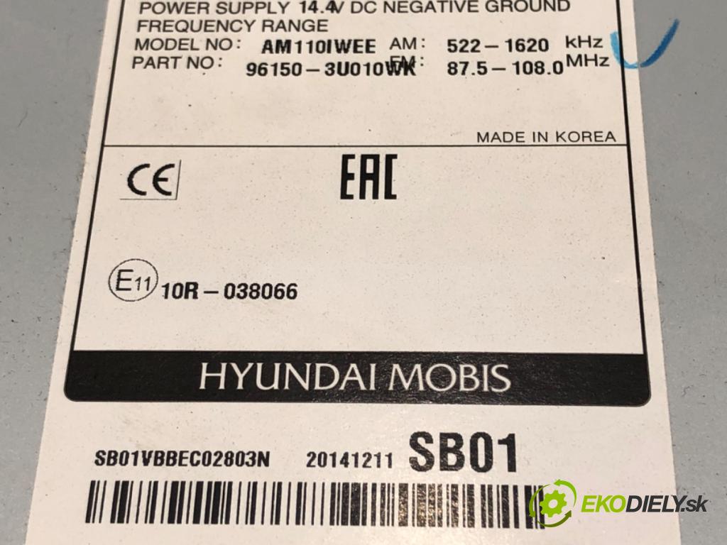 KIA SPORTAGE III (SL) 2009 - 2022    1.6 GDI 99 kW [135 KM] benzyna 2011 - 2022  RADIO 96150-3U010WK (Audio zariadenia)