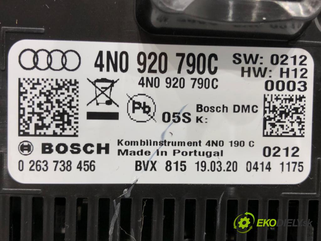 AUDI A8 D5 (4N2, 4N8) 2017 - 2022    60 TFSI Mild Hybrid quattro 338 kW [460 KM] Hybryda silnik benzynowy / elektryczny 2018 - 2022  Prístrojovka 4N0920790C (Prístrojové dosky, displeje)