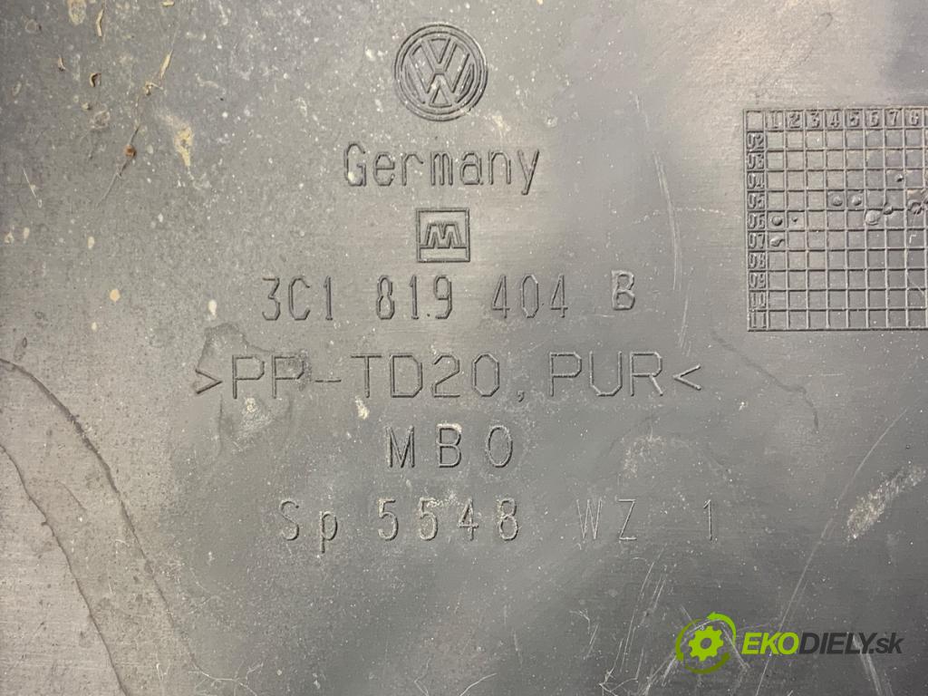 VW PASSAT B6 Variant (3C5) 2005 - 2011    2.0 TDI 103 kW [140 KM] olej napędowy 2005 - 2009  Torpédo, plast pod čelné okno 3C1819404B (Torpéda)