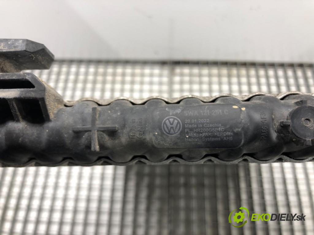 VW CADDY V Nadwozie pełne/minivan (SBA, SBH) 2020 - 2022    2.0 TDi BMT 90 kW [122 KM] olej napędowy 2020 - 2022  chladič vody 5WA121251C (Chladiče vody)