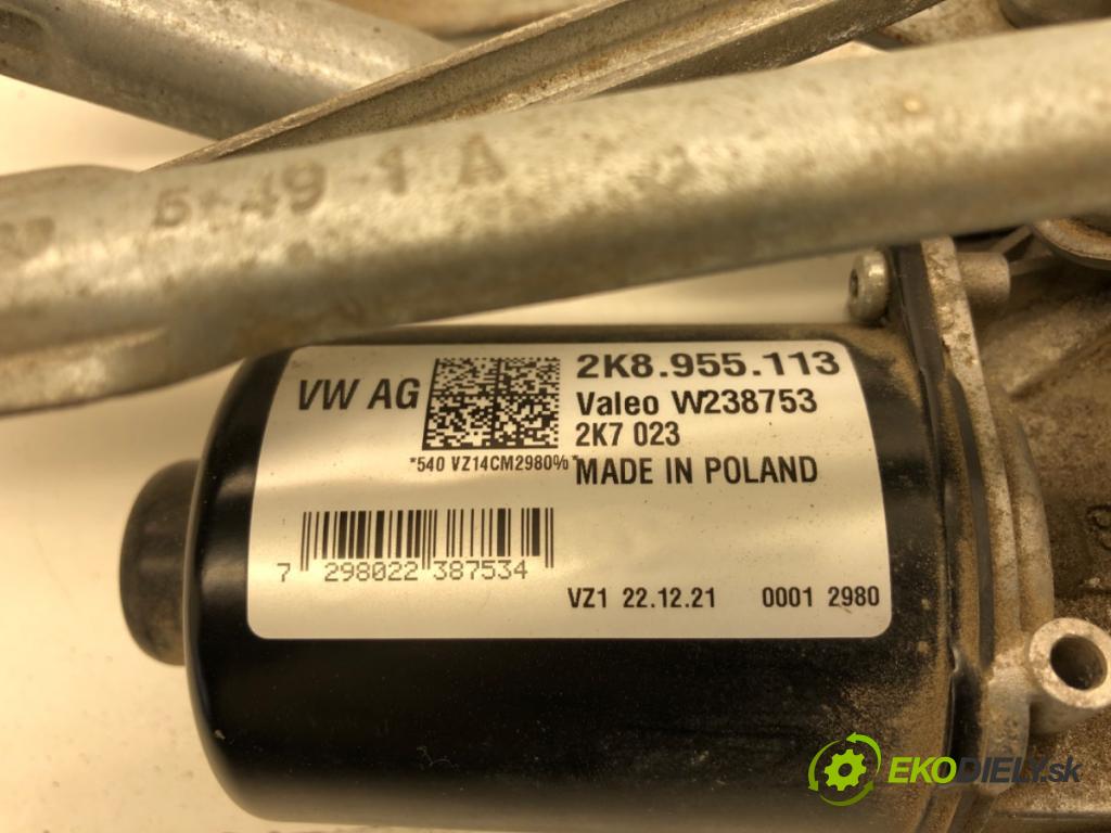VW CADDY V Nadwozie pełne/minivan (SBA, SBH) 2020 - 2022    2.0 TDi BMT 90 kW [122 KM] olej napędowy 2020 - 2022  Mechanizmus stieračov predný 2K8955023 (Motorčeky stieračov predné)