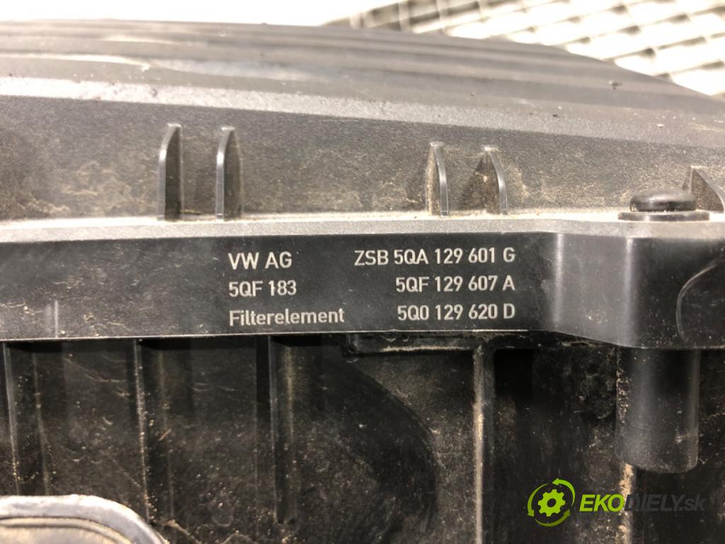 VW CADDY V Nadwozie pełne/minivan (SBA, SBH) 2020 - 2022    2.0 TDi BMT 90 kW [122 KM] olej napędowy 2020 - 2022  Obal filtra vzduchu 5QA129601G (Obaly filtrov vzduchu)