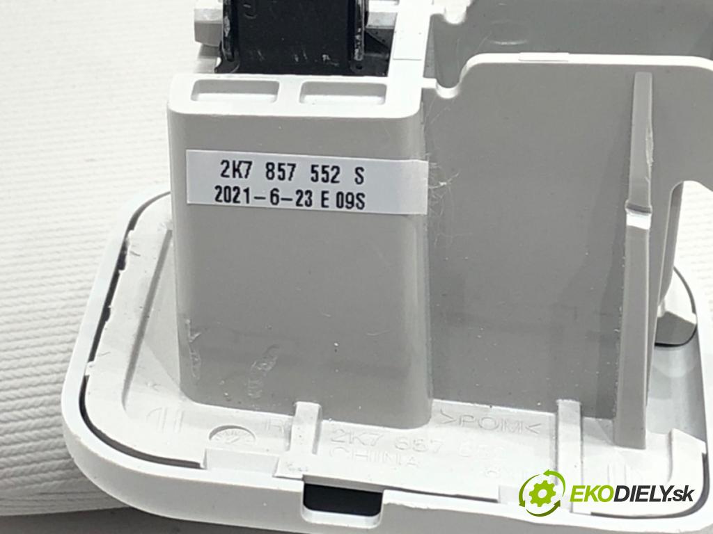VW CADDY V Nadwozie pełne/minivan (SBA, SBH) 2020 - 2022    2.0 TDi BMT 90 kW [122 KM] olej napędowy 2020 - 2022  Clona slnečná pravy 2K7857552S