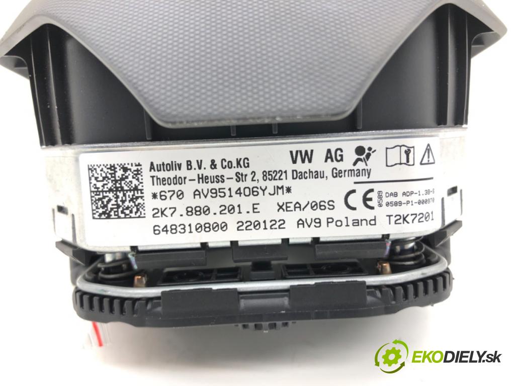 VW CADDY V Nadwozie pełne/minivan (SBA, SBH) 2020 - 2022    2.0 TDi BMT 90 kW [122 KM] olej napędowy 2020 - 2022  AirBag volantu 2K7880201E (Airbagy)