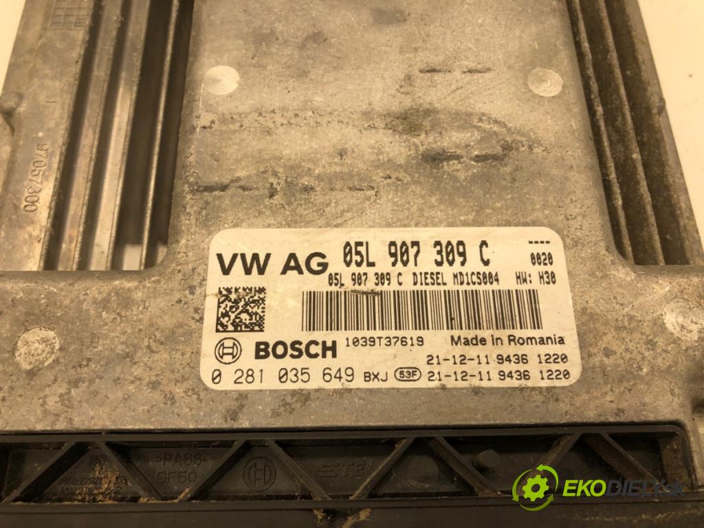 VW CADDY V Nadwozie pełne/minivan (SBA, SBH) 2020 - 2022    2.0 TDi BMT 90 kW [122 KM] olej napędowy 2020 - 2022  riadiaca jednotka Motor 05L907309C 0281035649 (Riadiace jednotky)