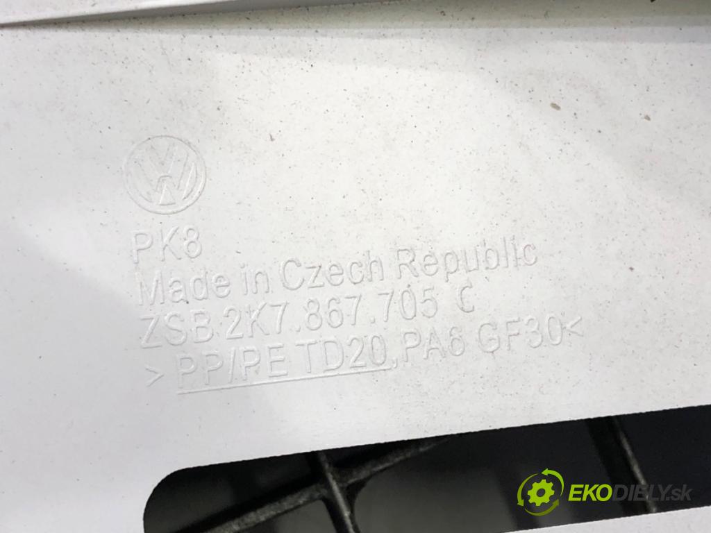 VW CADDY V Nadwozie pełne/minivan (SBA, SBH) 2020 - 2022    2.0 TDi BMT 90 kW [122 KM] olej napędowy 2020 - 2022  Priehradka, kastlík Pláto čalunenie 2K7867705C