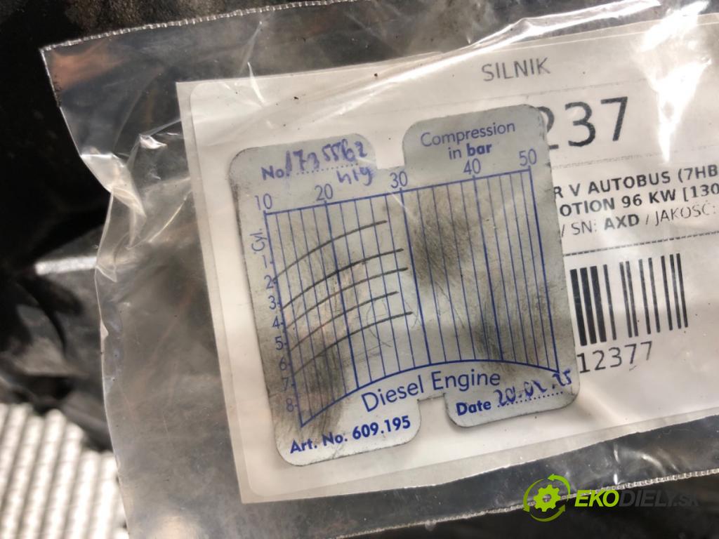 VW TRANSPORTER V Autobus (7HB, 7HJ, 7EB, 7EJ) 2003 - 2015    2.5 TDI 4motion 96 kW [130 KM] olej napędowy 2004 - 2009  motor AXD (Motory (kompletní))