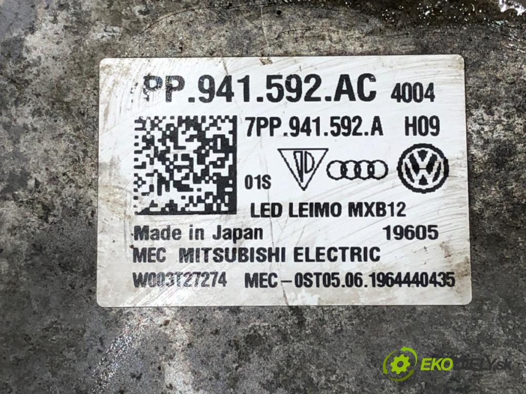 AUDI A8 D5 (4N2, 4N8) 2017 - 2022    60 TFSI Mild Hybrid quattro 338 kW [460 KM] Hybryda silnik benzynowy / elektryczny 2018 - 2022  Menič XENON 7PP941592AC (Riadiace jednotky xenónu)