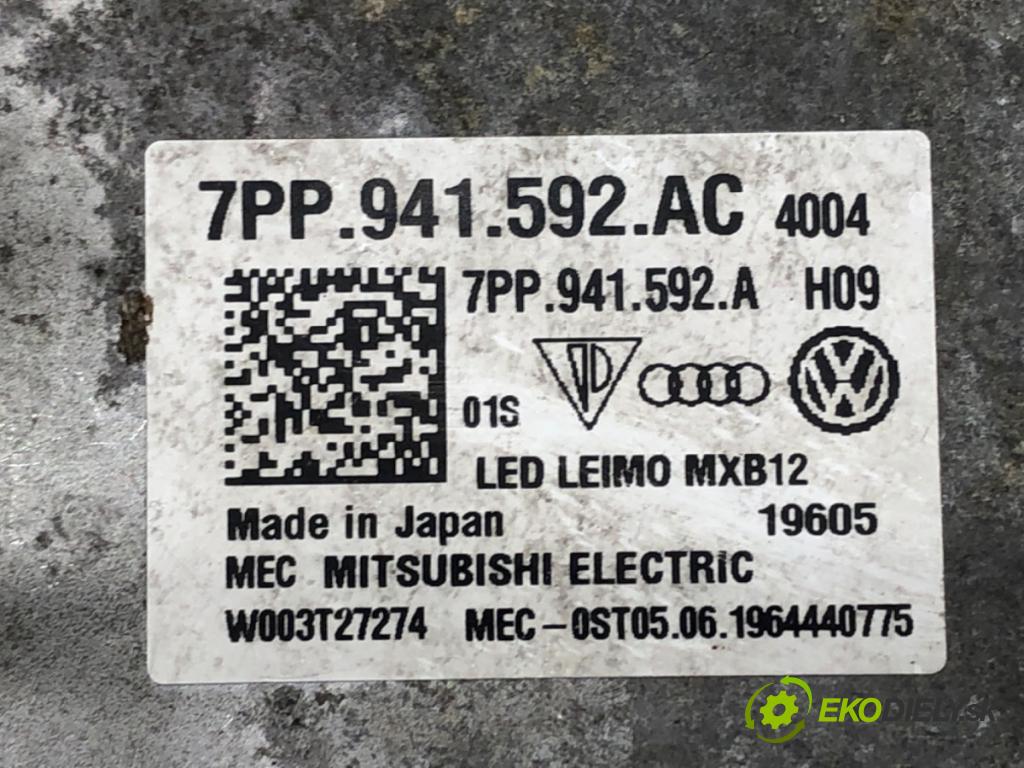 AUDI A8 D5 (4N2, 4N8) 2017 - 2022    60 TFSI Mild Hybrid quattro 338 kW [460 KM] Hybryda silnik benzynowy / elektryczny 2018 - 2022  Menič XENON 7PP941592AC (Riadiace jednotky xenónu)