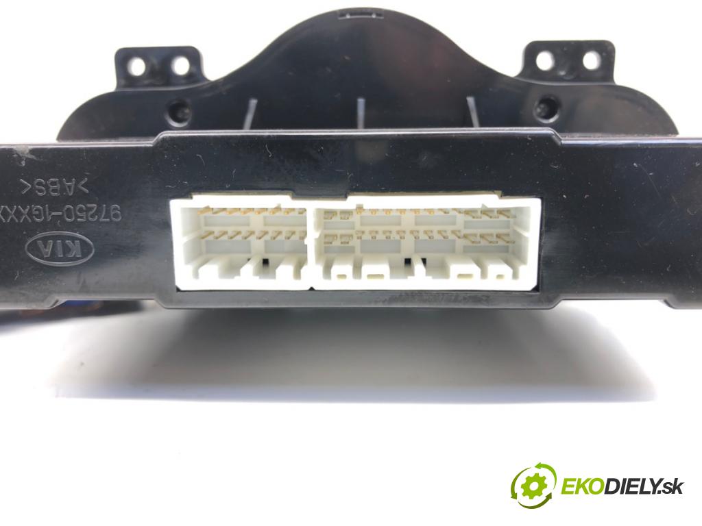 KIA RIO II (JB) 2005 - 2011    1.4 16V 71 kW [97 KM] benzyna 2005 - 2011  Panel ovládania kúrenia 97250-1GFE0DBT (Prepínače, spínače, tlačidlá a ovládače kúrenia)