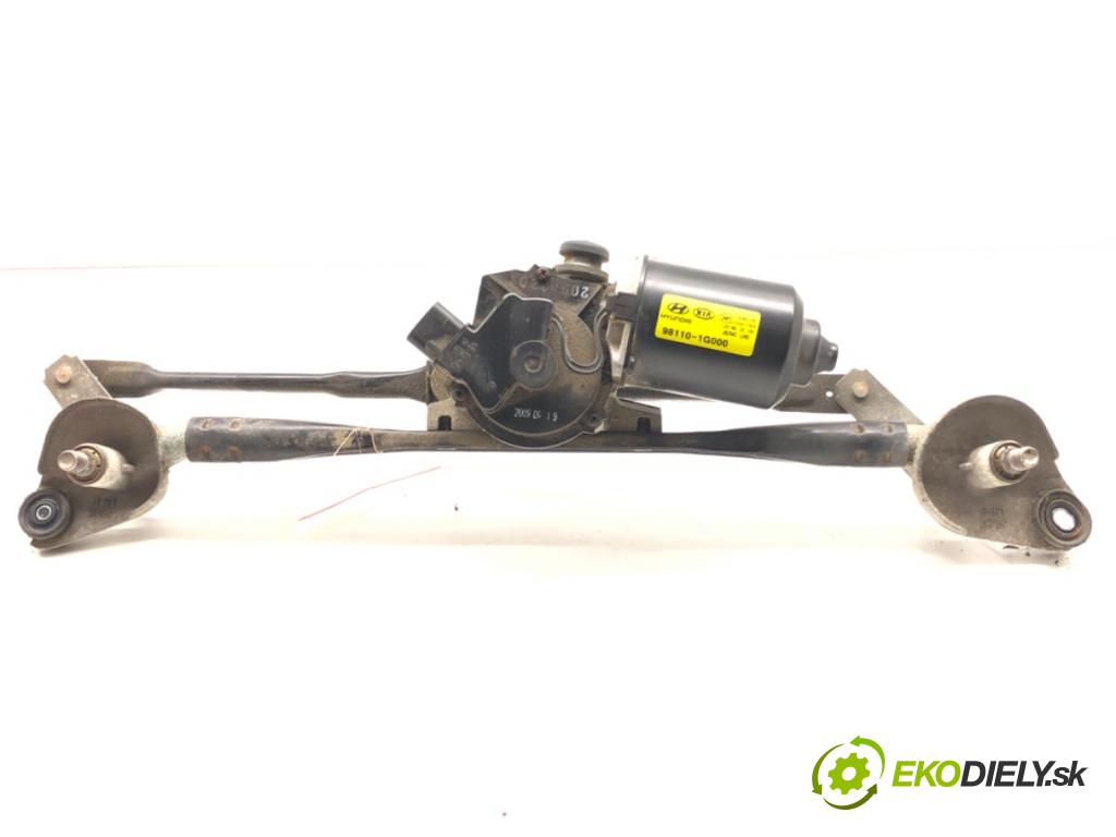 KIA RIO II (JB) 2005 - 2011    1.4 16V 71 kW [97 KM] benzyna 2005 - 2011  Mechanizmus stieračov predný 98110-1G000 (Motorčeky stieračov predné)