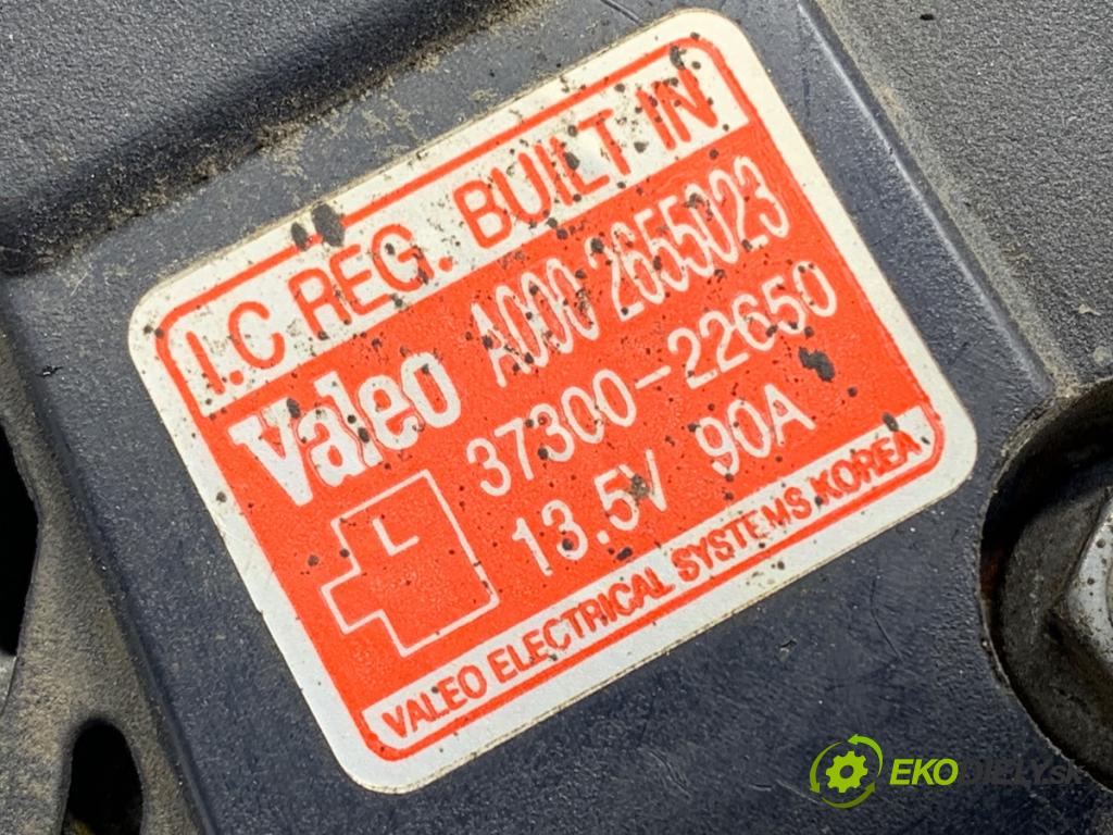 KIA RIO II (JB) 2005 - 2011    1.4 16V 71 kW [97 KM] benzyna 2005 - 2011  Alternátor 37300-22650 (Alternátory)