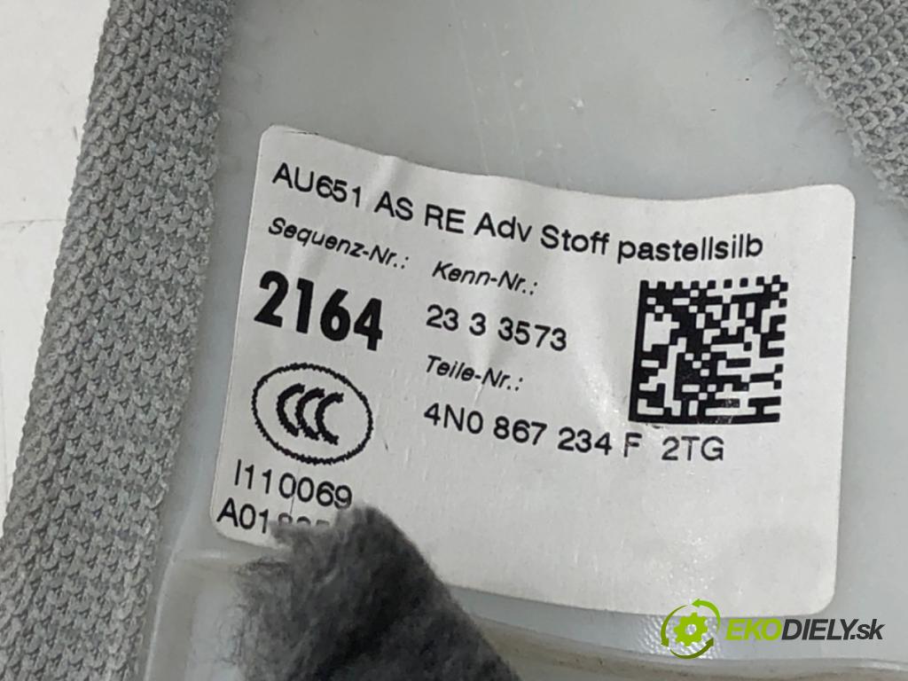 AUDI A8 D5 (4N2, 4N8) 2017 - 2022    60 TFSI Mild Hybrid quattro 338 kW [460 KM] Hybryda silnik benzynowy / elektryczny 2018 - 2022  Clona štvrťka stĺpika pravá 4N0867234F