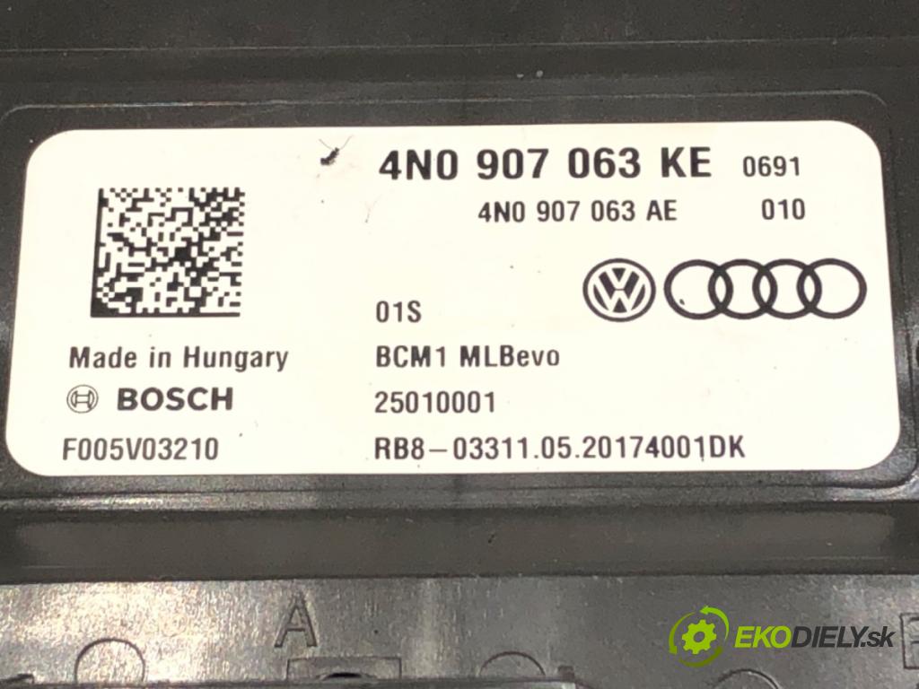 AUDI A8 D5 (4N2, 4N8) 2017 - 2022    60 TFSI Mild Hybrid quattro 338 kW [460 KM] Hybryda silnik benzynowy / elektryczny 2018 - 2022  Modul komfortu BCM 4N0907063KE